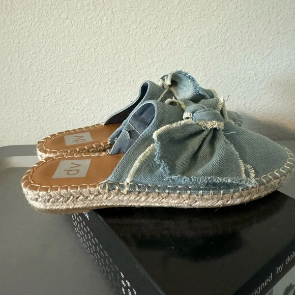 Designed by Dolce Vita Denim Espadrilles Size 7.5 - Picture 5 of 8